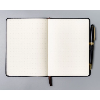 Notes planer dziennik z gumką zakładką Peterson B6 elegancki twarda okładka