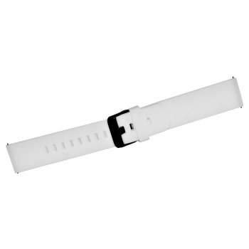 Pasek silikonowy biało-czarny do zegarka elegancki