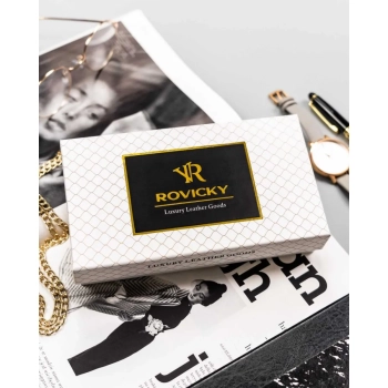 Duży portfel damski ze skóry naturalnej i ekologicznej - Rovicky
