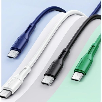 USAMS Kabel U68 microUSB 2A Fast Charge1m biały/white SJ502USB02 (US-SJ502)