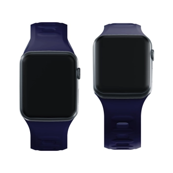 42/44/45/46/49 mm Ocean Blue (big) - 3mk Silicone Watch Strap for Apple
