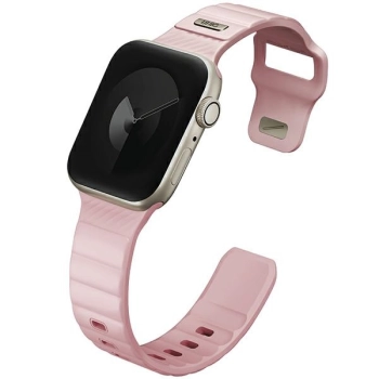 UNIQ pasek Stride Apple Watch Series1/2/3/4/5/6/7/8/9/SE/SE2 38/40/41mm FKM Rubber Strap różowy/pale pink