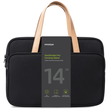INNOSTYLE DAMSKA TORBA NA LAPTOPA 13 14 WODOODPORNA OMNIPROTECT PRO CZARNA