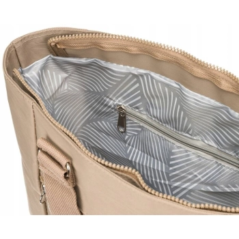 Nylonowy, pojemny shopper damski - Peterson