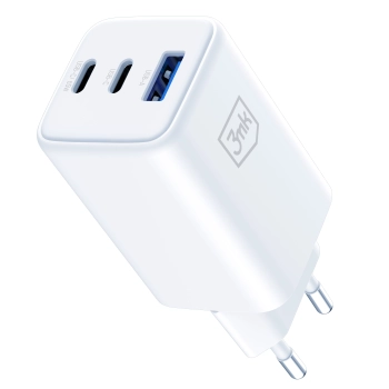 Accessories - 3mk Hyper GaN Charger 65W QC4+ PD PPS USB 1A2C White EU