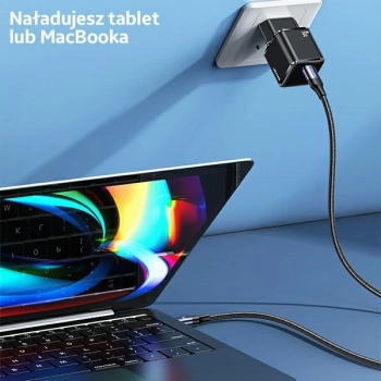 USAMS Ład. siec. 1xUSB-C T45 mini 30W(only head) PD3.0 Fast Charging biały/white CC148TC02 (US-CC148)
