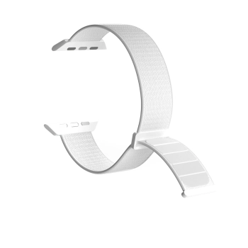 Pasek nylonowy Puro Sport do Apple Watch 42 / 44 / 45 / 49 mm - biały