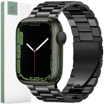 TECH-PROTECT STAINLESS APPLE WATCH 6 / 7 / 8 / 9 / 10 / SE / ULTRA 1 / 2 (44 / 45 / 46 / 49 MM) BLACK