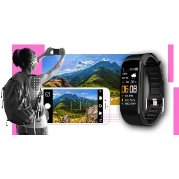 Smartwatch GIEWONT sportowy z dwoma paskami do noszenia
