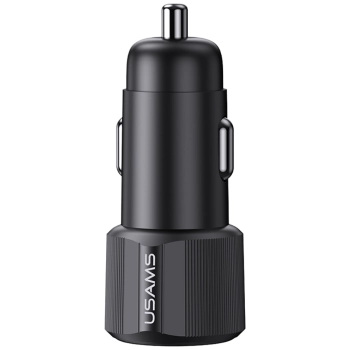 Ładowarka samochodowa USAMS YT Series    CC283 60W 1xUSB-A 1xUSB-C czarny