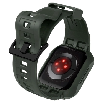 SPIGEN RUGGED ARMOR PRO APPLE WATCH 4 / 5 / 6 / 7 / 8 / 9 / SE (44 / 45 MM) MILITARY GREEN