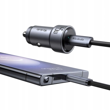 MCDODO SZYBKA ŁADOWARKA SAMOCHODOWA DO TELEFONU LAPTOPA TABLETU USB-C 45W