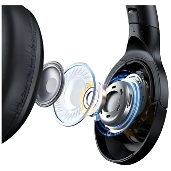 USAMS Słuchawki Bluetooth 5.3 nauszne    US-YH Series czarny/black TDLYEJYS01 (USAMS-YH21)