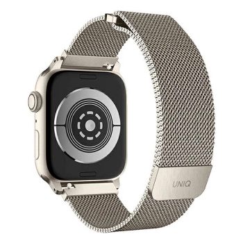 UNIQ pasek Dante Apple Watch Series1/2/3/4/5/6/7/8/9/SE/SE2 42/44/45mm Stainless Steel starlight