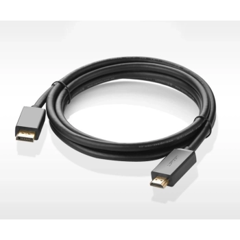 Ugreen jednokierunkowy kabel z DisplayPort na HDMI 4K 30 Hz 32 AWG 2 m czarny (DP101 10202)