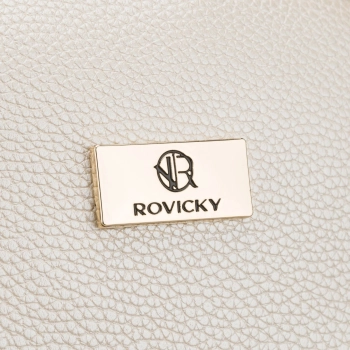 Kosmetyczka damska Rovicky kremowa elegancka na prezent