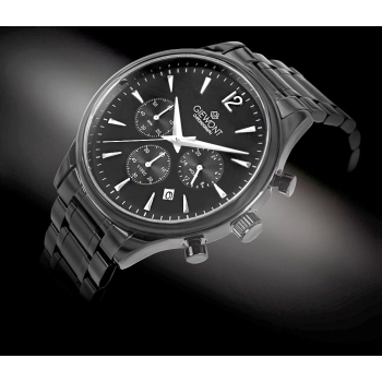 Zegarek Męski Giewont Chronograph Sapphire Czarny GW6310-B1