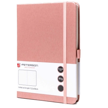 Notes planer dziennik B6 elegancki twarda okładka z zakładką gumką Peterson