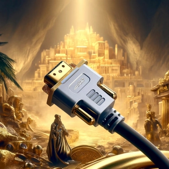 CO2 KABEL HDMI - VGA ADAPTER PRZEJŚCIÓWKA KONWERTER FULL HD 1080P 60HZ 1M