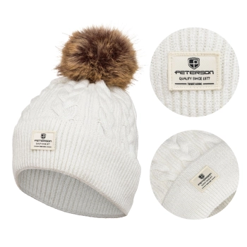 Czapka PTN HAT-06 biała elegancka do codziennego noszenia