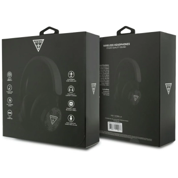 Słuchawki nauszne Guess 4G Triangle Logo Bluetooth czarny