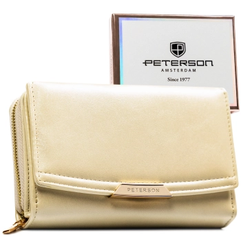 Portfel damski Peterson z RFID STOP elegancki modny pudełko na prezent