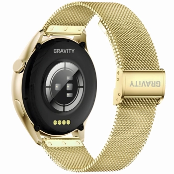 Smartwatch Gravity Złoty Pasek + Bransoleta GT11-1