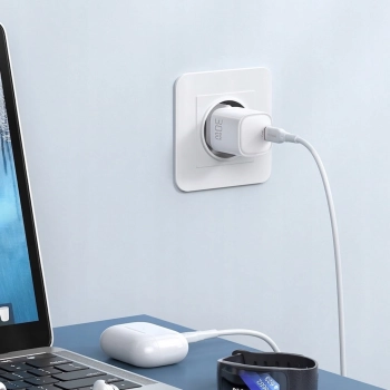MCDODO SZYBKA ŁADOWARKA SIECIOWA DO TELEFONU ZASILACZ USB-C GAN PD QC - 30W