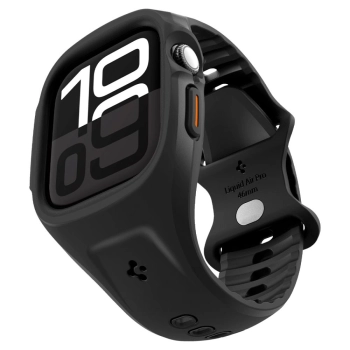 Pasek Spigen Liquid Air Pro na Apple Watch 46 mm - czarny mat