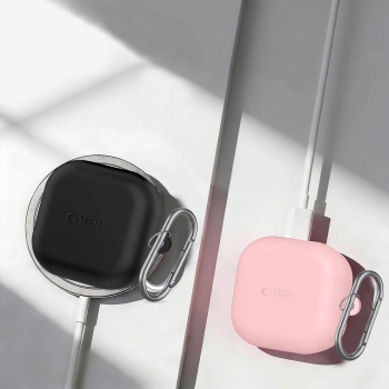 TECH-PROTECT SILICONE HOOK SAMSUNG GALAXY BUDS 4 / 4 PRO DUSTY PINK