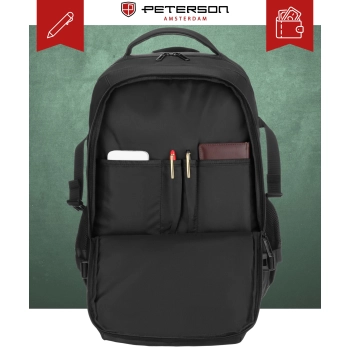 Plecak podróżny z miejscem na laptopa Peterson pojemny ergonomiczny
