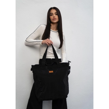 Torba na ramię torebka damska zakupowa shopper na zakupy z paskiem Rovicky
