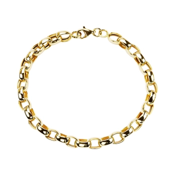 Elegancka złota bransoletka ROLO 585 do codziennego noszenia