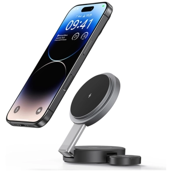 USAMS Składana ład. indukcyjna 3w1 15W   do telefonu/Apple Watch/słuchawek CD234WXC01 (US-CD234)