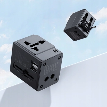 MCDODO ŁADOWARKA USB ADAPTER PRZEJŚCIÓWKA ANGIELSKA WTYCZKA USA UK EU US
