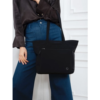 Torebka shopper bag torba damska duża czarna na ramię shopperka a4 PETERSON