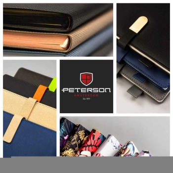 Notes notatnik planer organizer z gumką elegancki w linie B5 Peterson