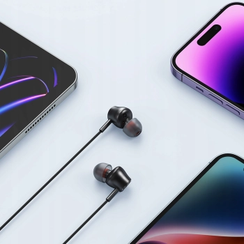 MCDODO SŁUCHAWKI PRZEWODOWE DOKANAŁOWE Z MIKROFONEM DO LIGHTNING IPHONE 14
