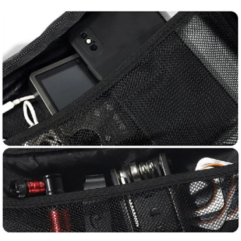 WILDMAN Etui/sakwa na ramę roweru ES19   1L uchwyt rowerowy czarna/black