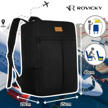 Duży, pojemny, podróżny plecak z poliestru — Rovicky