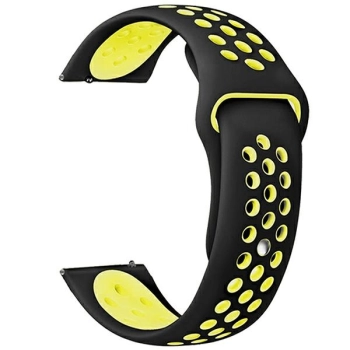 Beline pasek Watch 22mm Sport Siliconeczarno-żółty black/yellow box