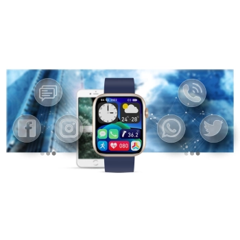 Smartwatch Damski Gravity Elegancki Zegarek Dotykowy
