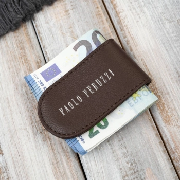 Klips na banknoty skórzany magnetyczny Paolo Peruzzi