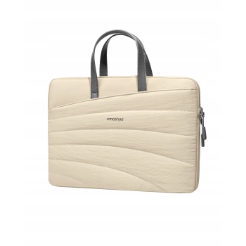 INNOSTYLE DAMSKA TORBA NA LAPTOPA 13 14 WODOODPORNA CARRYLITE SLIM BEŻOWA