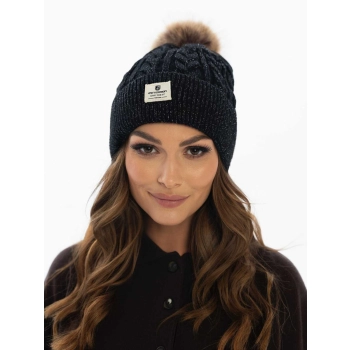 Czapka PTN elegancka black stylowa do codziennego noszenia