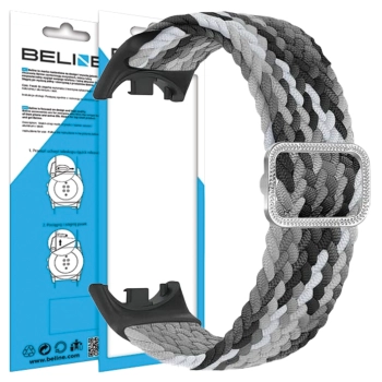 Beline pasek Mi Band 9/8 Nylonczarno-biały/black-white