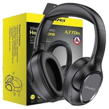 AWEI słuchawki nauszne Bluetooth A770BLczarny/black