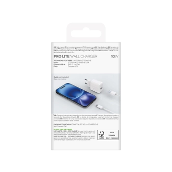 Ładowarka sieciowa Puro PROLITE 10W USB-A - biała