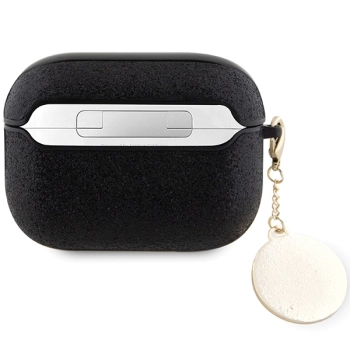 Guess GUAP2PGEHCDK AirPods Pro 2(2022/2023) cover czarny/black Fixed Glitter Heart Diamond Charm