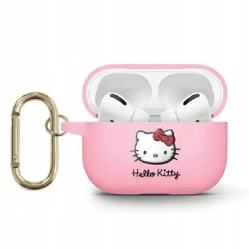 Hello Kitty HKA33DKHSP Airpods 3 coverróżowy/pink Silicone 3D Kitty Head